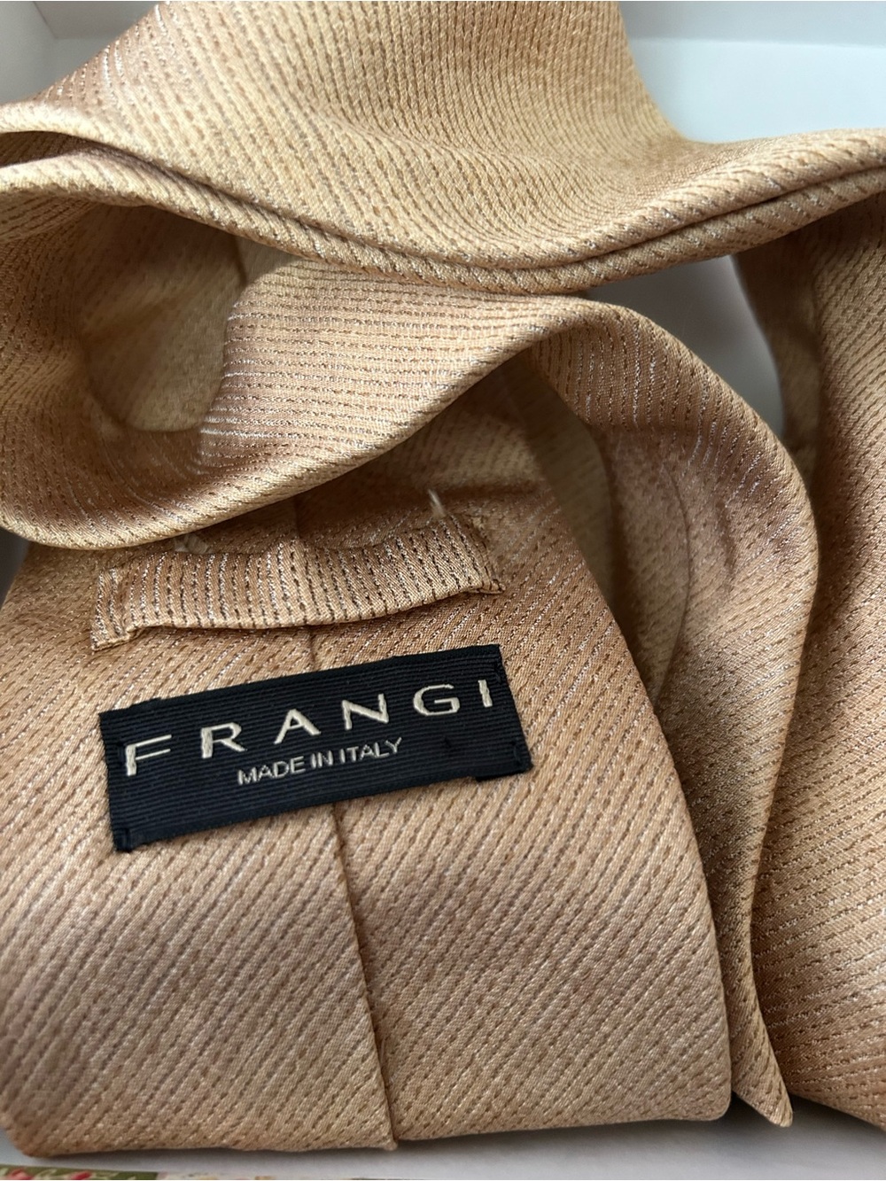 Frangi Silk Shimmery Taupe Necktie